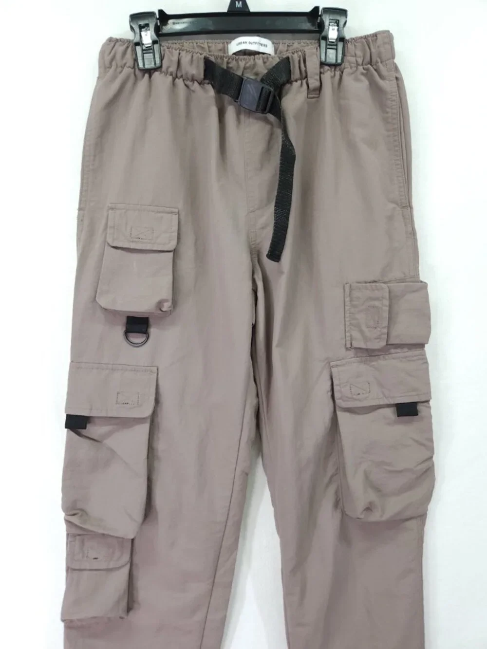 Urban Outfitters Pants Small 26x30 Taupe Tactical Cargo Belted Techwear